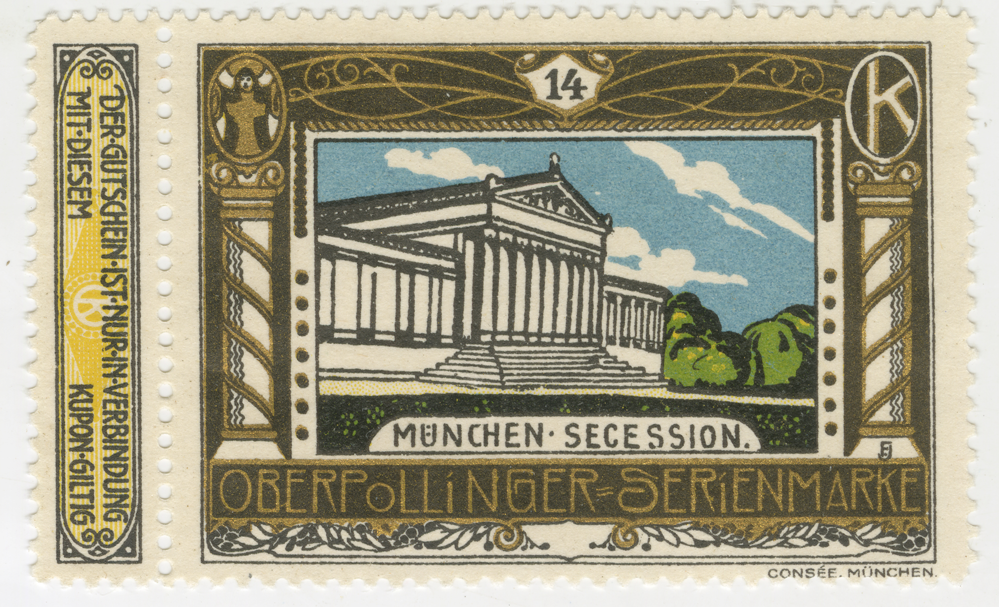 München Secession, Reklamemarke, um 1900